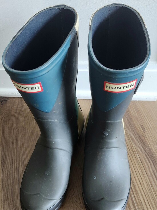Hunter Shoes - Hunter Two-Tone Green Tall Rubber Boots